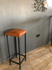 Charlie - Industrial fixed legs bar stool
