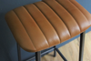 Charisma - Industrial Style Brown Genuine Leather Bar Stool